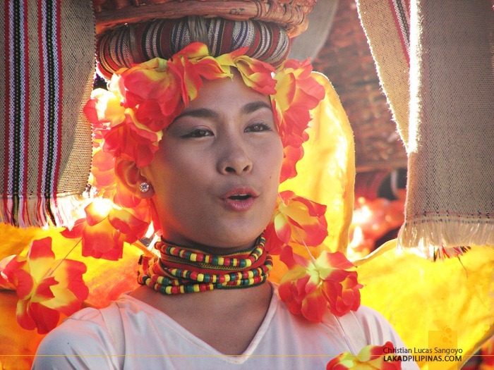 A Glowing Participant at Baguio's Panagbenga Festival