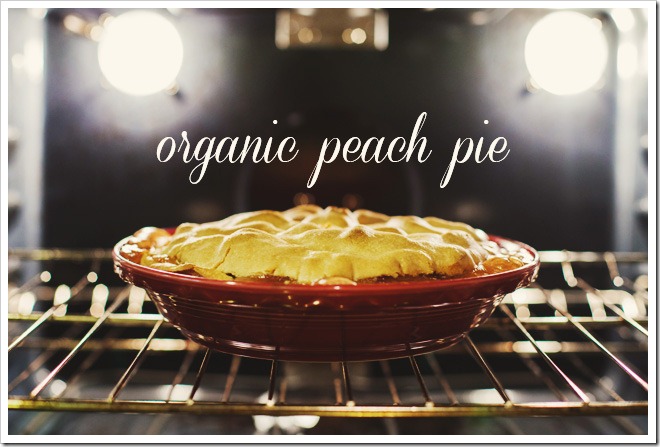 Organic Peach Pie