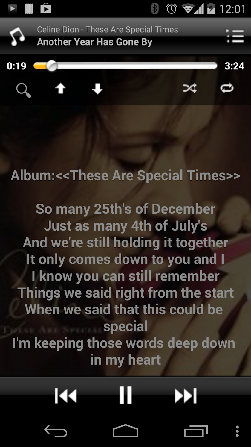 Crintsoft Music Player Screen 3