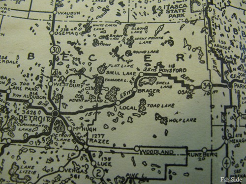 1924-1925 Highway Map