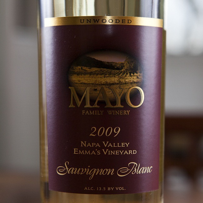 2009 Mayo Family Winery Emma's Vineyard Napa Valley Unwooded Sauvignon Blanc-1