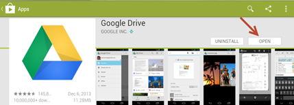 การฝากไฟล์ใน Google drive ใน Android