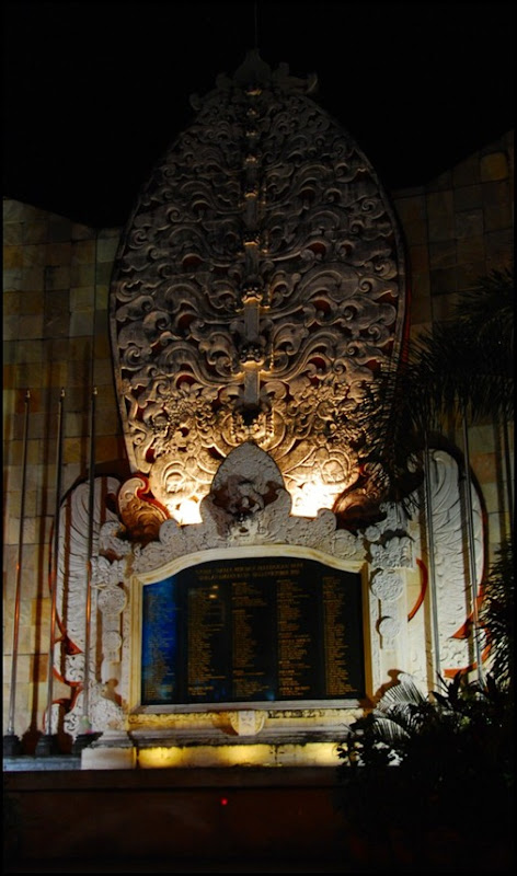 Bali Bombing Memorial by night