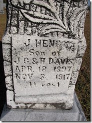 J. Henry Davis Tombstone