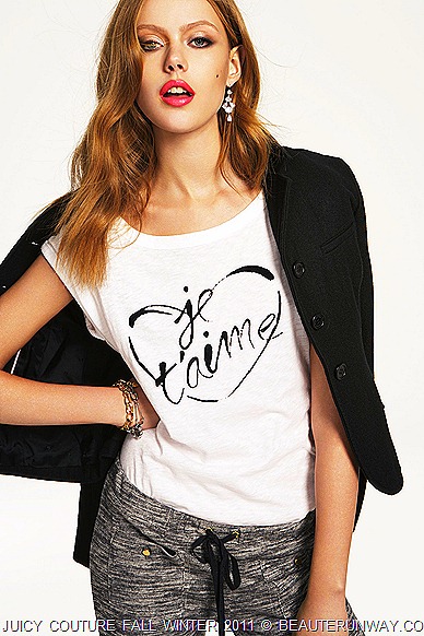 JUICY COUTURE Fall Winter 2011 Je Taime Tee, Jacket