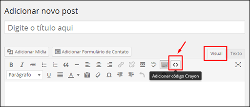 Plugin Syntax Highlighter para o WordPress - Visual Dicas