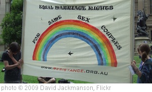 'Same Sex Marriage Rally, State Library of Victoria, Swanston and La Trobe Sts, Melbourne City, Victoria, Australia 091128-17' photo (c) 2009, David Jackmanson - license: http://creativecommons.org/licenses/by/2.0/