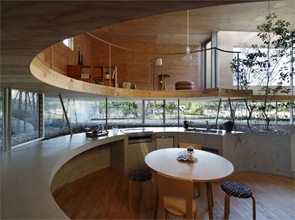 Cocina moderna de diseño circular Cocina moderna de diseño circular