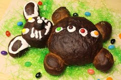 Chocolate Bunny-Bear Bread