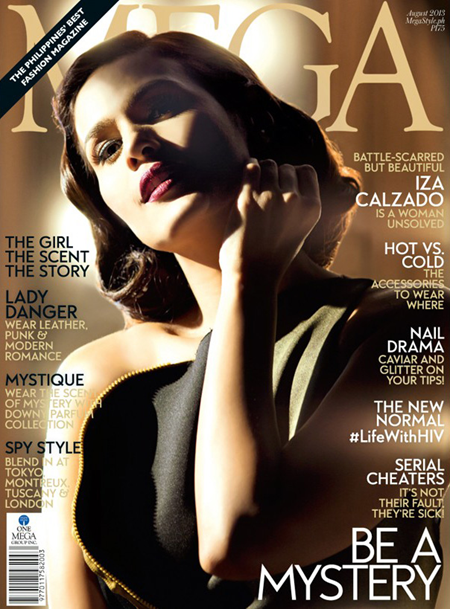 Iza Calzado on Mega Aug 2013 cover