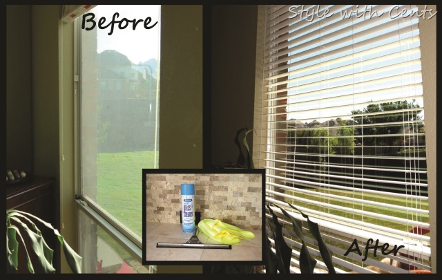 How to clean your windows like a pro. CHEAP and FAST using Sprayaway and a squeegee. www.stylewithcents.blogspot.com. Style with Cents