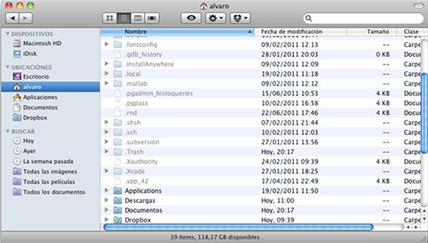 Cómo mostrar los archivos ocultos en OS X
