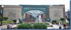 3784 Ohio - Bucyrus, OH - Lincoln Highway (State Routes 4 & 98)(Sandusky Ave) - 'Great American Crossroads' mural Stitch