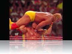 Warrior gorilla press slams Hogan