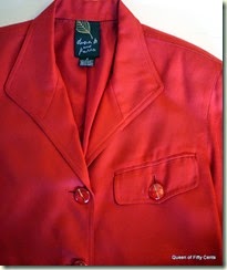 Red silk jacket