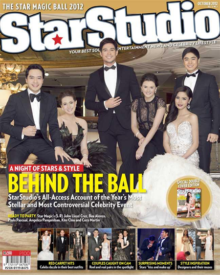 John Lloyd Cruz, Bea Alonzo, Piolo Pascual, Angelica Panganiban, Kim Chiu and Coco Martin in StarStudio Oct 2012 cover