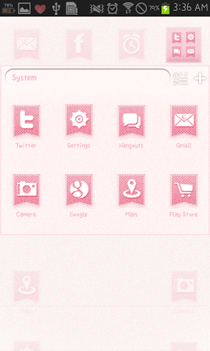 【免費個人化App】PINK FABRIC go launcher theme-APP點子