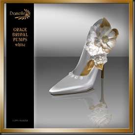 DANIELLE Grace Bridal Pumps White'