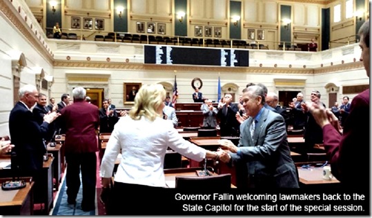 Gov Mary Fallin Special Session of State Congress