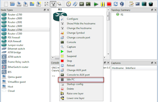 idle pc gns3 idle pc gns3