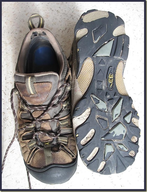 Keen Targhee 11 Walking Shoes after 1400km