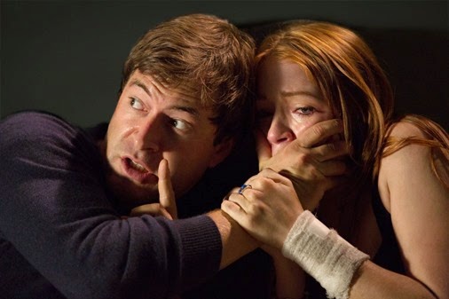 M208  (Left to right.) Mark Duplass  and Sarah Bolger star in Relativity Media's "The Lazarus Effect".

© 2013 BACK TO LIFE PRODUCTIONS, LLC
 Photo Credit:   Justin Lubin

