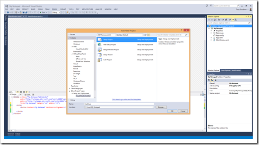 Visual Studio 2013 gets Installer Projects support back! - Greg's Cool