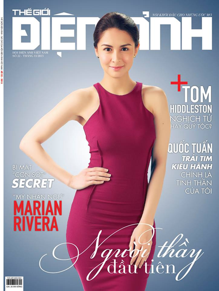Marian Rivera on Vietnam's Movie World magazine cover