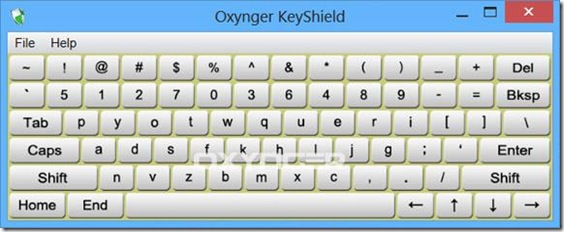 Oxynger KeyShield tastiera virtuale anti keylogger