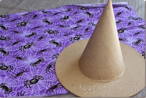 how to cover a hat with fabric