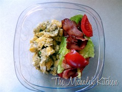 Hubbys Takeout BLT and Scrambled Eggs
