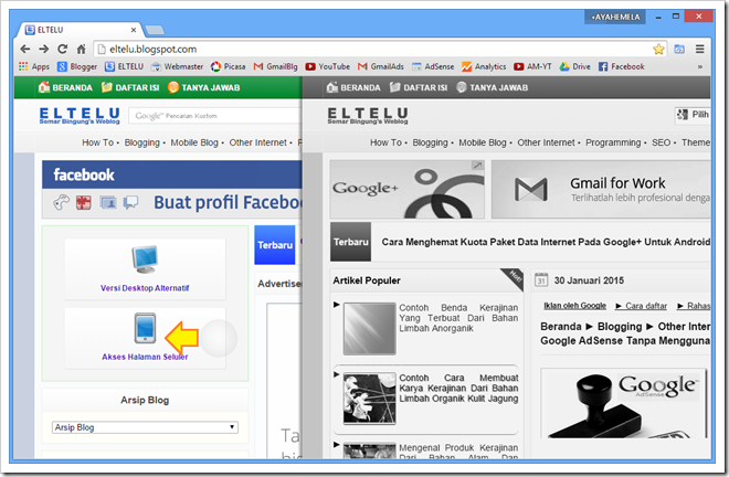 Ilustrasi Dukungan Untuk Fitur Layar Sentuh Yang Terdapat Pada Peramban Google Chrome