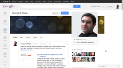 New Google Plus design Profile tab
