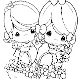 Niñas cestas de flores pm