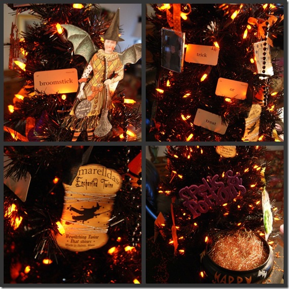 Halloween Tree collage