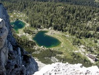 Dvojno jezero z Male Tičarice