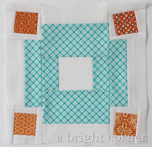 Jumble quilt block tutorial by Andy of A Bright Corner