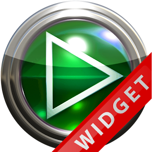 Poweramp Widget Green Glas