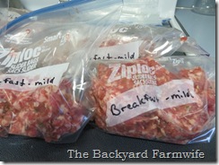 breakfast sausage - The Backyard Farmwife