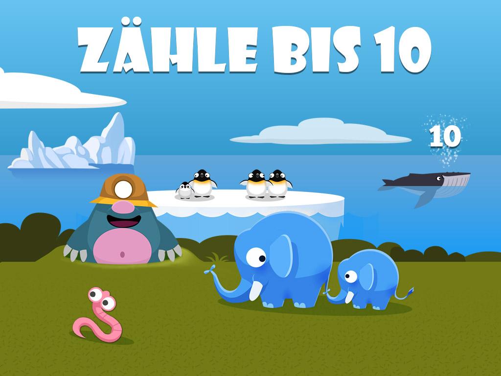 Android application Count to 10 screenshort