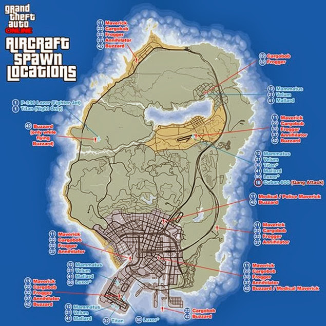 gta online aircraft spawns map 01b