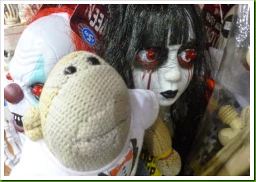 scary eyed Halloween doll B M Bargains