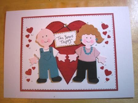 I made this card for a friends Wedding Anniversary she has asked me to make