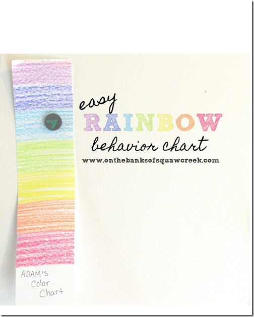 rainbow behavior chart