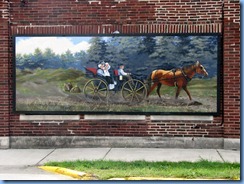 4176 Indiana - Ligonier, IN - Lincoln Highway  (Lincolnway W) - mural Lincolnway W at corner of Cavin St - Mier Carriage