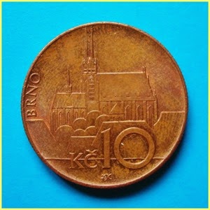 Moneda 10 Coronas Checas