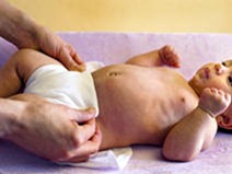 How to change a cloth diaper