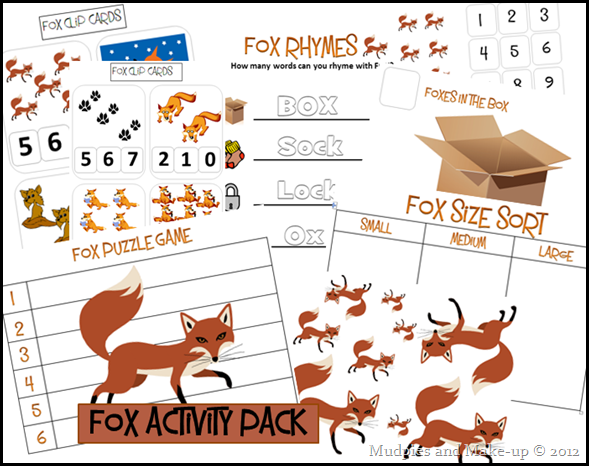Fox Activity Pack