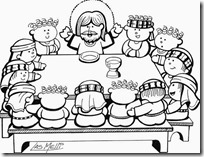 ultima cena jesus colorear (8) ultima cena jesus colorear (8)