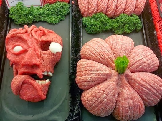 Esculturas de carne Halloween 01